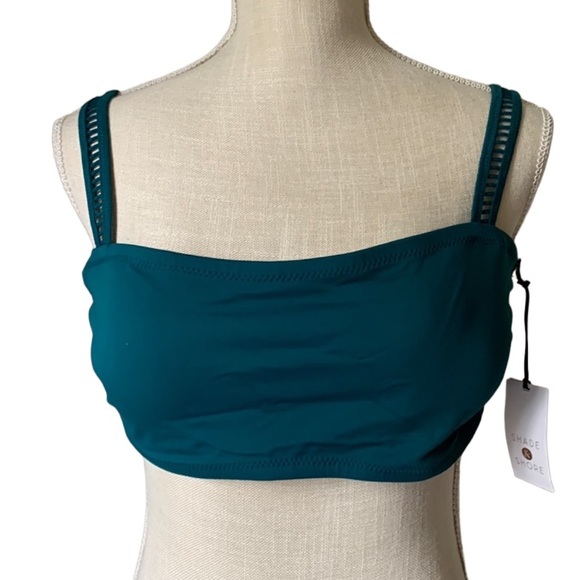 NWT SHADE & SHORE 2 pc. Bikini top & bottoms in Deep Teal - Size XL - Picture 2 of 16